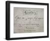 Title Page of Score for Leonore-Ludwig Van Beethoven-Framed Premium Giclee Print