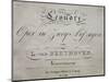 Title Page of Score for Leonore-Ludwig Van Beethoven-Mounted Premium Giclee Print