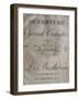 Title Page of Score for Overture to Leonore-Ludwig Van Beethoven-Framed Giclee Print