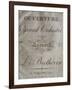 Title Page of Score for Overture to Leonore-Ludwig Van Beethoven-Framed Giclee Print