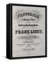 Title Page of Score for Prometheus-Franz Liszt-Framed Stretched Canvas