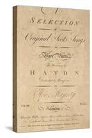 Title Page of Score for Scottish Folk Songs Set to Music by Franz Joseph Haydn-null-Stretched Canvas