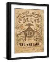 Title Page of Score for Souvenir of Bohemia in Polka Form, Opus 12-Bedrich Smetana-Framed Giclee Print