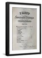 Title Page of Score for Symphony Ideal for Large Orchestra-Franz Liszt-Framed Premium Giclee Print