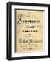 Title Page of Score for Symphony in D Minor for Large Orchestra-Anton Bruckner-Framed Giclee Print