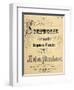 Title Page of Score for Symphony in D Minor for Large Orchestra-Anton Bruckner-Framed Giclee Print