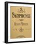 Title Page of Score for Symphony No 3-Gustav Mahler-Framed Giclee Print