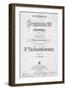 Title Page of Score of Symphony No 6 in B Minor, Opus 74-Peter Ilyich Tchaikovsky-Framed Giclee Print