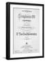 Title Page of Score of Symphony No 6 in B Minor, Opus 74-Peter Ilyich Tchaikovsky-Framed Giclee Print