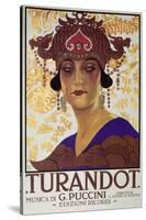 Title Page of Score of Turandot, Opera by Giacomo Puccini-null-Stretched Canvas