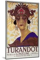 Title Page of Score of Turandot, Opera by Giacomo Puccini-null-Mounted Giclee Print
