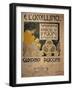 Title Page of Sheet Music of E L'Uccellino, Lullaby-Giacomo Puccini-Framed Giclee Print