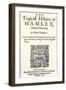 Title Page of the 1605 Hamlet by William Shakespeare-null-Framed Giclee Print