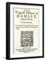 Title Page of the 1605 Hamlet by William Shakespeare-null-Framed Giclee Print