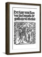 Title Page of the Book of the Knight of the Tower, C1495-Albrecht Durer-Framed Giclee Print