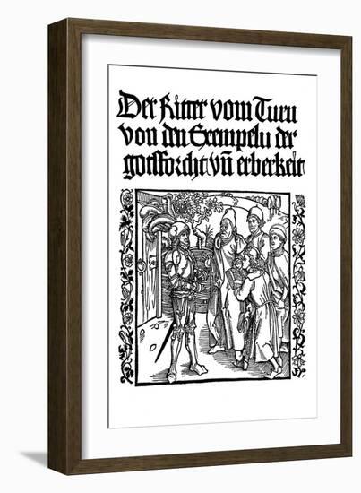 Title Page of the Book of the Knight of the Tower, C1495-Albrecht Durer-Framed Giclee Print