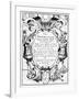 Title Page of the Description and Use of the Sector by Edmund Gunter, 1636-null-Framed Giclee Print