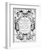 Title Page of the Description and Use of the Sector by Edmund Gunter, 1636-null-Framed Giclee Print