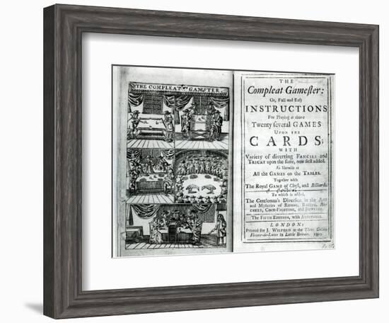 Title Page of the Fifth Edition of The Compleat Gamester, Attributed to Charles Cotton-null-Framed Giclee Print