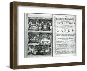 Title Page of the Fifth Edition of The Compleat Gamester, Attributed to Charles Cotton-null-Framed Giclee Print