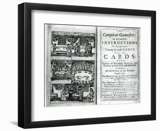 Title Page of the Fifth Edition of The Compleat Gamester, Attributed to Charles Cotton-null-Framed Giclee Print