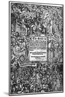 Title Page of the Great Bible, 1539-null-Mounted Giclee Print