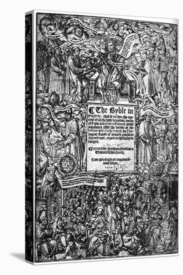 Title Page of the Great Bible, 1539-null-Stretched Canvas