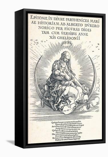 Title Page of the Life of the Virgin, 1511-Albrecht Dürer-Framed Stretched Canvas