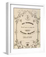 Title Page of the Opera Les Huguenots-Giacomo Meyerbeer-Framed Giclee Print