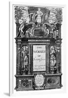 Title Page of the Works of Ben Jonson, 1616-null-Framed Giclee Print