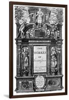 Title Page of the Works of Ben Jonson, 1616-null-Framed Giclee Print