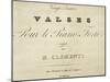 Title Page of Waltz for Piano-Muzio Clementi-Mounted Giclee Print