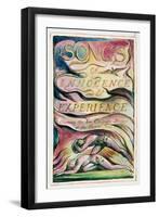 Title Page: Plate 1 from 'Songs of Innocence and of Experience' C.1815-26-William Blake-Framed Giclee Print