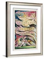 Title Page: Plate 1 from 'Songs of Innocence and of Experience' C.1815-26-William Blake-Framed Giclee Print