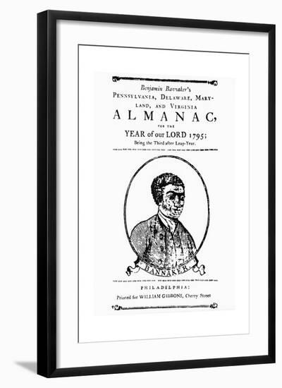 Title Page to Benjamin Banneker's Almanac-null-Framed Giclee Print