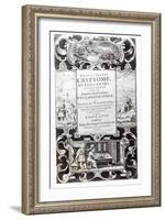 Title Page to Book 9 of Cryptomenysis and Cryptography by Gustavus Selenus-null-Framed Giclee Print