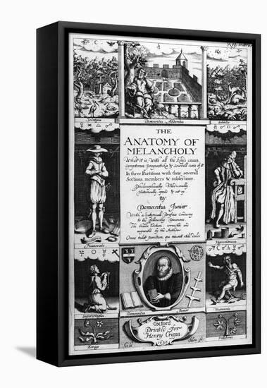 Title-Page to 'The Anatomy of Melancholy' by Robert Burton, 1628-Christof Le Blon-Framed Stretched Canvas