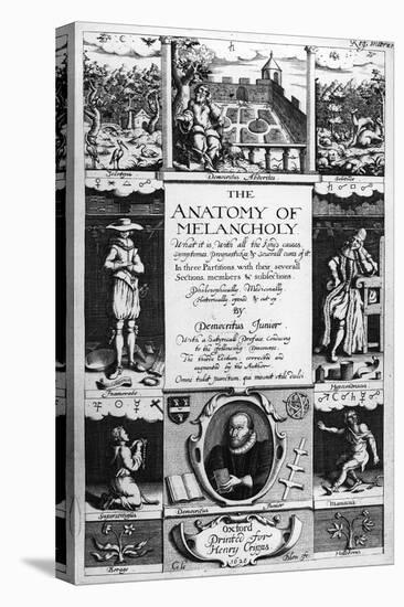 Title-Page to 'The Anatomy of Melancholy' by Robert Burton, 1628-Christof Le Blon-Stretched Canvas