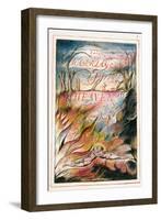 Title Page to 'The Marriage of Heaven and Hell', 1790-3-William Blake-Framed Giclee Print