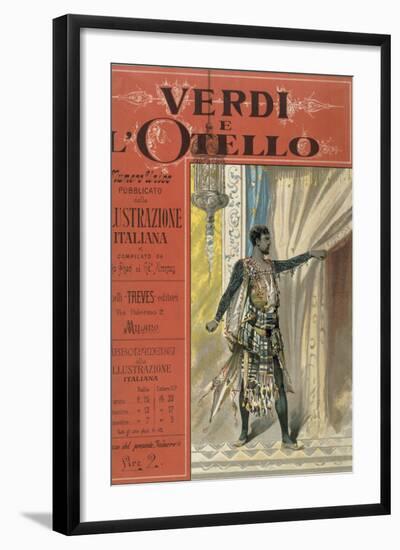 Title Page to "Verdi e l'Otello," Special Edition of Magazine "Illustrazione Italiana"-null-Framed Giclee Print