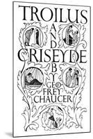 Title Page: Troilus and Criseyde, 1927-Eric Gill-Mounted Giclee Print
