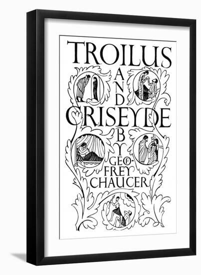 Title Page: Troilus and Criseyde, 1927-Eric Gill-Framed Giclee Print