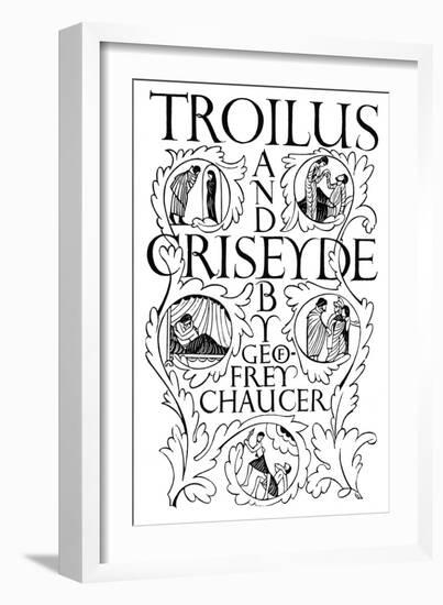 Title Page: Troilus and Criseyde, 1927-Eric Gill-Framed Giclee Print