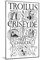 Title Page: Troilus and Criseyde, 1927-Eric Gill-Mounted Giclee Print