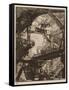 Title Plate, Plate I from Imaginary Prisons, C.1750 (Etching on Paper)-Giovanni Battista Piranesi-Framed Stretched Canvas