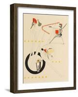 Title Sheet of Victory over the Sun by A. Kruchenykh, 1923-El Lissitzky-Framed Giclee Print