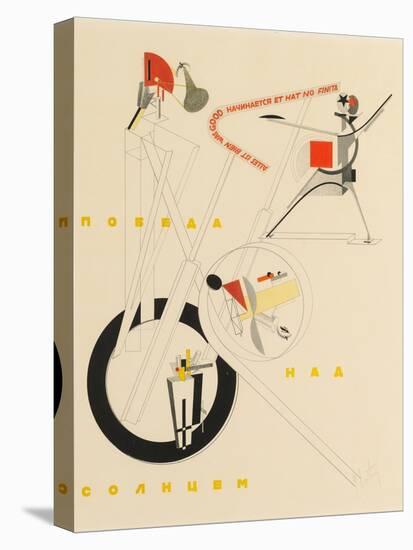 Title Sheet of Victory over the Sun by A. Kruchenykh, 1923-El Lissitzky-Stretched Canvas