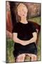 Title Unknown (Seated Woman, Blond)-Amedeo Modigliani-Mounted Giclee Print