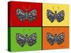 Titled Butterflies-Sartoris ART-Stretched Canvas