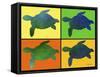 Titled Turtles-Sartoris ART-Framed Stretched Canvas